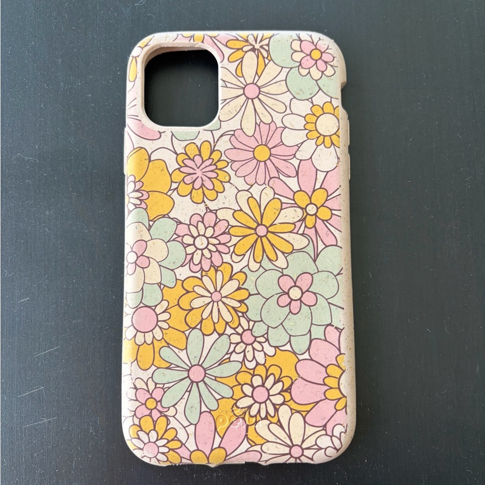 Pela Groovy Pink Floral Design iPhone 11 Phone Case